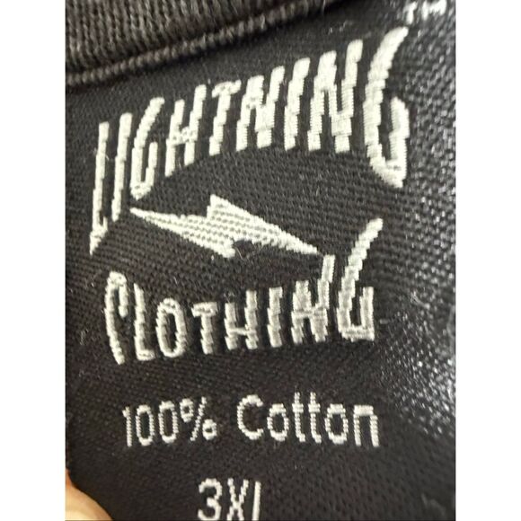 Lighting Clothing Biker Long Sleeves Men's T-shirt "Gettin' Lucky!" Sz 3XL *Note - Picture 3 of 11